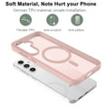 thumbnail image 4 of Galaxy S24 FE 5G Case,Magnetic Phone Case with MagSafe for Samsung Galaxy S24 FE 6.7",Takfox [Frosted] Shockproof Case Matte Hard Plastic & Silicone Rubber Full Body Bumper Protection Cover,Pink, 4 of 9