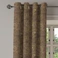 thumbnail image 3 of Ambesonne Grommet Curtain, , 50"x84", Umber and Pale Earth Yellow, 3 of 5