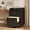 Black, variant on Fluted 3-Drawer Mobile Filing Cabinet with Lock Walnut