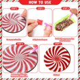 thumbnail image 4 of Juego de 8 posavasos navideños con diamantes de Perthlin, 9,5 cm, 4 of 7