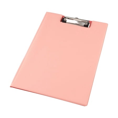 Wofarmy Foldover Clipboards Clipboard Folder with Built-In Pen Holder for A4 with Lid Writing Board with Metal Clip 315mm X 225M Pink