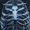 Rib Cage Black, variant on Halloween Oversized Fit Skeleton Rib Cage Graphic Fleece Hoodie Sweatshirt, Men's Sizes XS-4XLT