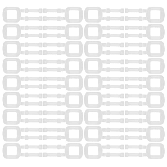 Soimiss 100Pcs Transparent Plastic Carry Handles for Moving Boxes and Shipping Corrugated Boxes