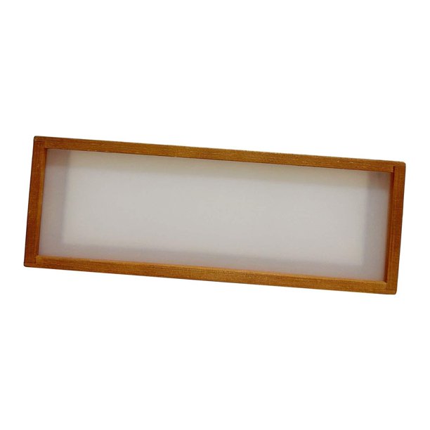Marco de madera con sombra y luz para exhibir fotos y obras de arte. 26cmx6cmx9cm