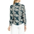thumbnail image 4 of INSPIRE CHIC Women's Point Collar Floral Print Casual Button Down Shirts, 4 of 8