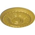 thumbnail image 3 of 28"OD x 2 3/4"P Stockport Ceiling Medallion (Fits Canopies up to 6 1/4"), Hand-Painted Rich Gold, 3 of 6