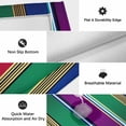 thumbnail image 5 of Mexican Style Outdoor Rug 4x6 Ft, Non Slip Washable Area Rug, Colorful Mexico Stripes Purple Yellow Green Patio Rugs Carpet Runner, Large Floor Mat for Indoor/Outdoor Deck Porch Camping, 5 of 8