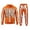 #02-Orange, variant on Men's 2 Piece Halloween Hoodie Set Skeleton Ribcage Bone Print Hooded Sweatshirt and Pants Matching Outfit