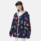 thumbnail image 3 of Balery Space Dinosaur Sudadera ligera de manga larga con capucha y protección solar UPF 50+ para hombre y mujer, ideal para pesca y running-Medium, 3 of 7