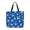 thumbnail image 1 of Easygdp Airplanes in the Sky Bolsa Tote para Mujer, Bolso de Hombro para Trabajo, Playa, Viajes, Compras y Supermercado, 1 of 7