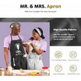 thumbnail image 3 of Couples Apron Set - Wedding Engagement Gifts for Couples, Funny Kitchen Gifts for Couples, Bridal Shower Gifts, Christmas, 3 of 8