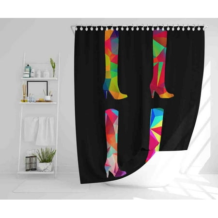 

Geometric Boots (Shower Curtain)