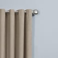 thumbnail image 3 of Mainstays Faux Suede 63" Drapery Grommet Window Curtains Panel, Taupe, 3 of 6