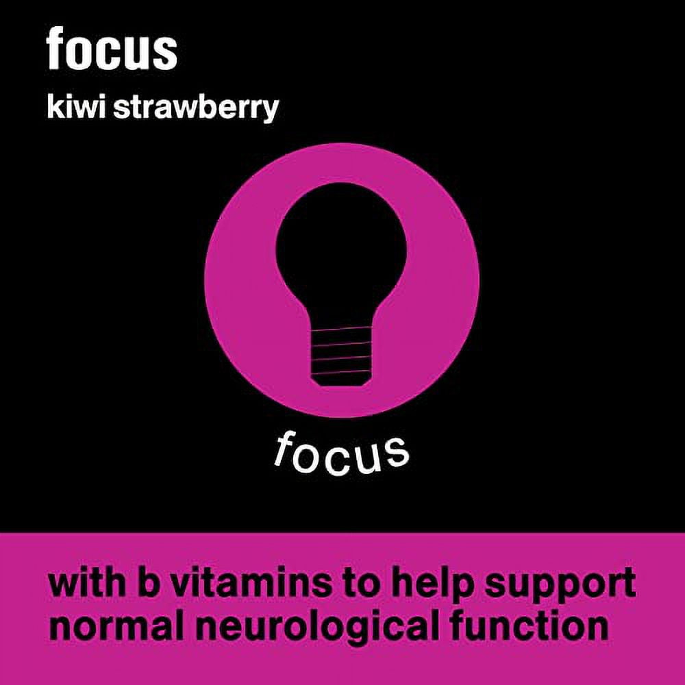vitaminwater focus electrolyte enhanced water w/ vitamins, kiwi-strawberry drinks, 20 fl oz, 12 Pack
