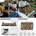 thumbnail image 3 of Jeiento Skull 4 PCS Golf Cart Accessories Set Golf Cart Seat Cover Golf Cart Steering Wheel Cover Golf Cart Flags Floral Universal Seat Blanket Steering Wheel Wrap Cover Golf Cart Banner Flag, 3 of 5