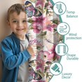 thumbnail image 3 of Blackout Kids Curtains,Pioneer Flower Floral Print Pattern Childrens Insulated Curtains Set Of 2,Bedroom Essentials,Toddler Room Decor 52"x63", 3 of 5