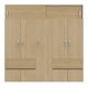 thumbnail image 2 of Ropero Closet Bari 200cm Color Rovere Blanco caqui, 2 of 9
