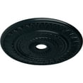 thumbnail image 3 of Ekena Millwork 26 3/4"OD x 3 5/8"ID x 1 1/8"P Leaf Ceiling Medallion (Fits Canopies up to 3 5/8"), Hand-Painted Night Shade, 3 of 5