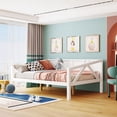 thumbnail image 2 of Twin Size Daybed with Wood Slat Support,Dual-use Sofa Bed for Bedroom Living Room, No Box Spring Required, 2 of 7
