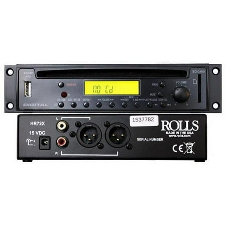 UPC: 0675889072105 | Rolls RLS-HR72X CD & MP3 Disk Player with XLR Connections