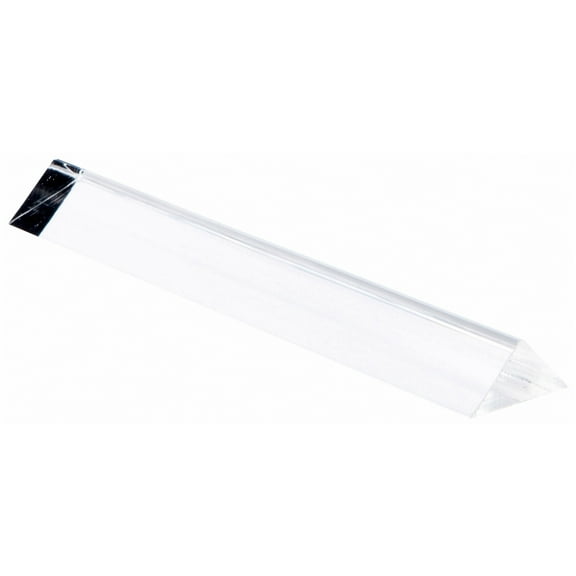 Plymor Clear Acrylic Triangular Label Display Block, 8" W x .75" D x .75" H