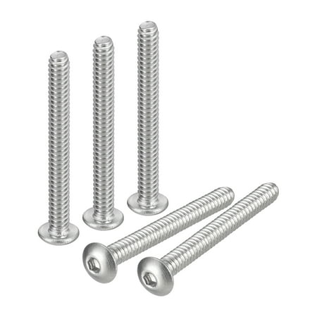 

#4-40x1 Button Head Socket Cap Screws 100 Pack 304 Stainless Steel Screws