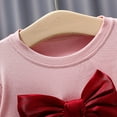 thumbnail image 5 of Gaexia Kids Christmas Outfits Girls,Toddler Baby Girls Dress Christmas Party Long Sleeve Bowknot Tulle Princess Dresses,Pink,18-24 Months, 5 of 6