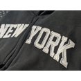 thumbnail image 3 of Men's New York City Hoodie Zippered, Navy Blue, Small, 3 of 5