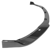 Ikon Motorsports Front Bumper Lip Compatible With 2017-2023 Tesla Model 3 Sedan 4-Door, IKON Style Carbon Fiber Print PP Front Lip Spoiler Wing