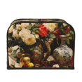 thumbnail image 2 of Cauagu Elegant Still Life Roses for 4 Slice Toaster Cover (11.4''×7.9''×7.5'') Bread Machine Cover Toaster Protector Kitchen Appliance Dust Cover, 2 of 7