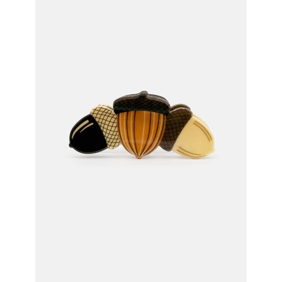 Acorns Acrylic Hair Claw, Brown, by Way to Celebrate