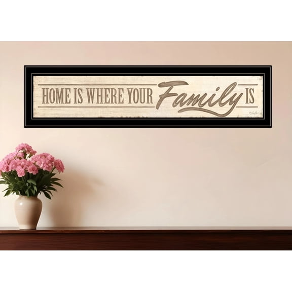 Home Is? 5 Black Framed Print Wall Art