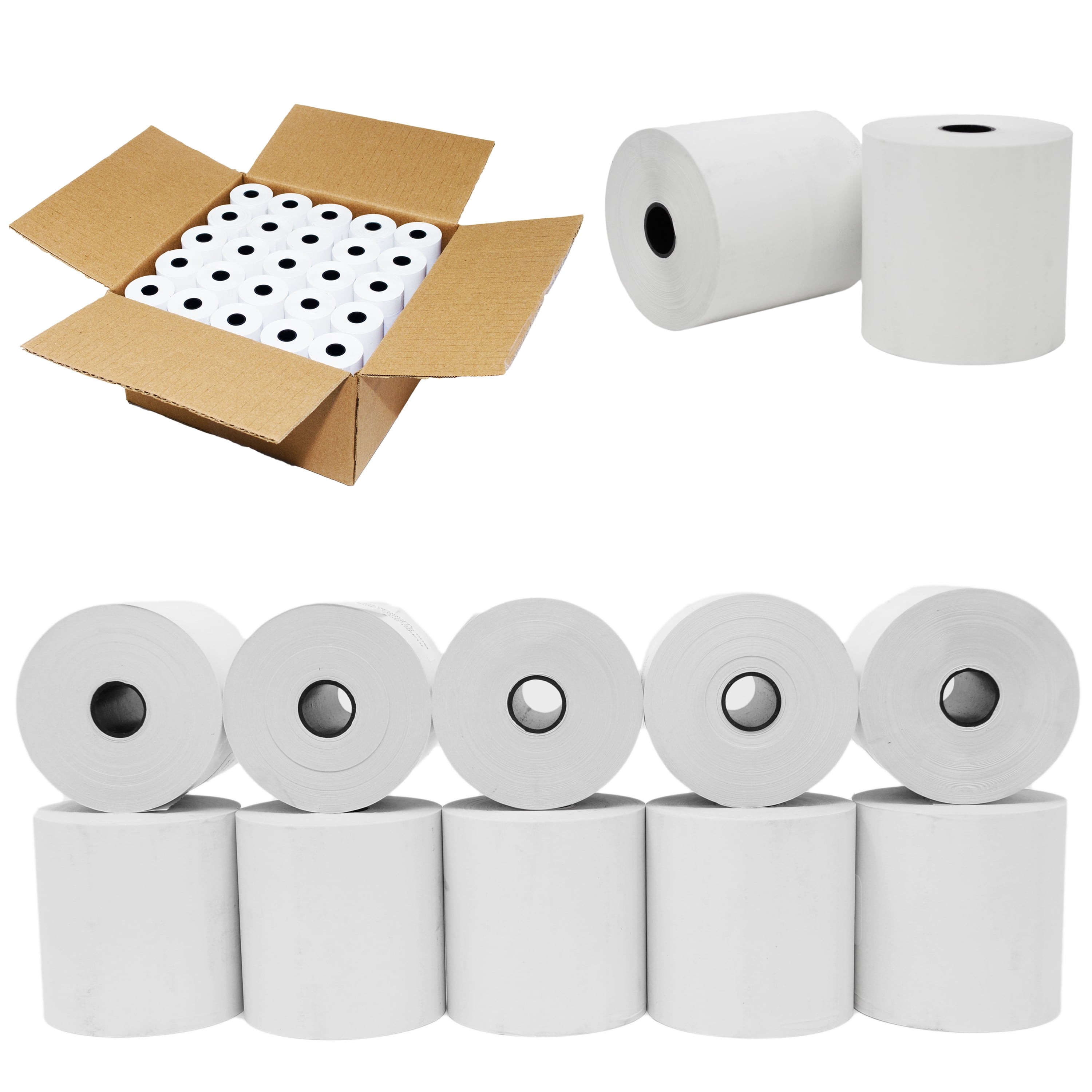 (500 Rolls) 3 1/8" x 230' Thermal Paper Rolls EPSON M129A, M129B
