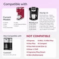 thumbnail image 2 of K Cup reutilizable negro K Cup reutilizable compatible con Keurig K-Classic K Cup reutilizable para cafeteras Keurig, 2 of 6