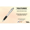 thumbnail image 2 of Ballpoint Pens With Rubber Grip, 10 pack, Black Ink Writing Pens in Bulk, Black, 2 of 5