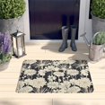 thumbnail image 2 of Pioneer Flower Floral Print Flannel Non Slip Door Rugs,Washable Door Mats Indoor,Decorative Door Mats,Dirt-Resistant and Absorbent Doormat for Entrance,Bedroom,Kitchen,Bathroom,31.5"x17", 2 of 4