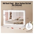 thumbnail image 5 of Lighted Makeup Mirror 3 Color Touch Vanity w/ USB - 31.5x21.7in Wall/Desktop - 5X Magnification - Professional Cosmetic Mirror for Bedroom, Bathroom, 5 of 7