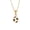 Gold no chain, variant on Unisex Stainless Steel Hip Hop Cool Simulation Stereoscopic Cute Sports Soccer Pendant Necklace Europe and America Style Gold with Chain