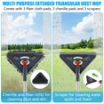 thumbnail image 3 of EIMELI 360°Degree Rotatable Adjustable Triangular Cleaning Mop Home Wall Ceiling Floor Cleaning Mop Soft Dry and Wet Wall Cleaning Mop, 3 of 9