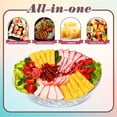 thumbnail image 3 of 3-Piece 11.8-inch Refrigerated Party Tray Set with Dividers, Includes Chilled Party Platters, Cooked Food Platters, Cold Dishes, and Dipping Sauces; Suitable for Fruits, Seafood, and Vegetables, 3 of 7