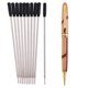 thumbnail image 1 of Bolígrafo de Bambú Reutilizable + 10 Piezas de de Bolígrafo para Escritura en La de Oficina Hugo Bolígrafo de bambú durable, 1 of 10