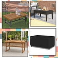 thumbnail image 7 of Rectangular/Oval Outdoor Table Cover 12 Oz Waterproof - Rectangle Table Cover with 100% Weather Resistant - with Air Pocket and Drawstring for Snug Fit (128" W x 50" D x 24" H, Black), 7 of 7
