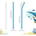 thumbnail image 2 of 12pcs Silicone Straws Reusable Straws Drinking Rubber Straws Reusable Straws for Kids Biodegradable Straws Bendy Straws, 2 of 5