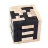 Kids Puzzle Game Early Education Fun Wooden Pine Interlocked Magic Cube Toy