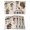 Brown Beige, variant on Sweet Home Placemats Set of 4, Western Stars Bird Houses White Wood Plank Placemats for Dining Table, Place Mats for Kitchen Tabletop, Waterproof Wipeable Dining Table Mats Set