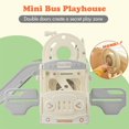 thumbnail image 4 of CIPACHO Bus Themed Slide Toys for Toddler Indoor Outdoor, Playsets Playground Sets for Backyards, Gray, 4 of 11