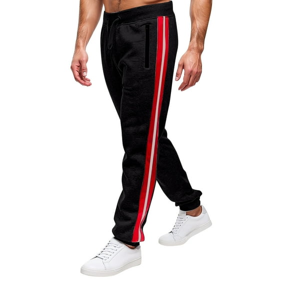 Men's Sports Pants And Casual Pants With Zippered Pockets