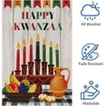 thumbnail image 5 of Happy Kwanzaa Garden Flag 12.5x18 Double Sided Burlap, Kinara Candles Yard Flag Kwanzaa Greeting Garden Flags Small Yard Banner for African Heritage Holiday Decoration(ONLY FLAG), 5 of 6