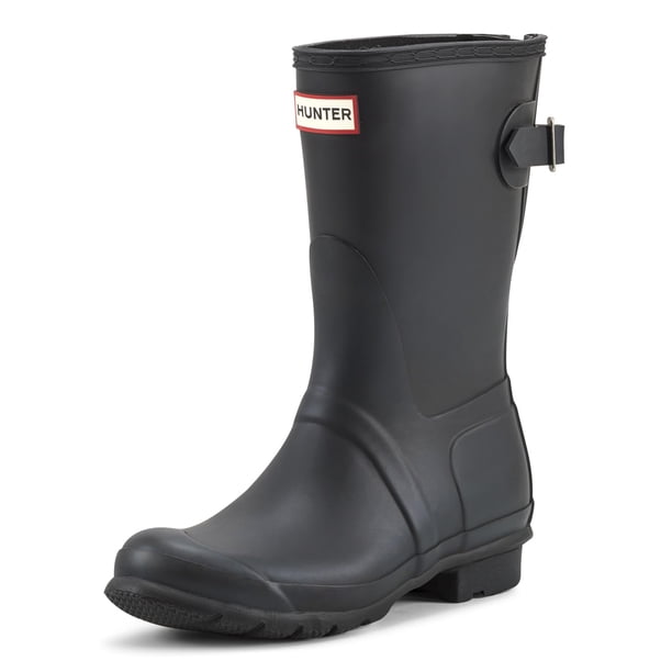 Botas Hunter Original Cortas Ajustables Impermeables Negras Talle 8M