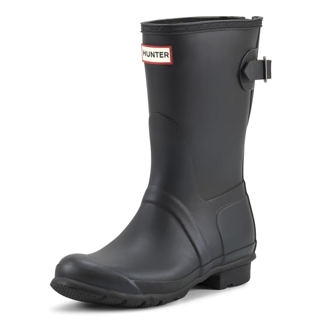 Botas Hunter Original Cortas Ajustables Impermeables Negras Talle 8M